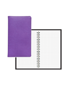 Ruuduline märkmik 76x134 mm, 60 lehte, LUX kaaned, kõik kaanevärvid