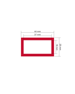 Seinakalendri aken STAATILINE (sisemõõt 37x18mm), punane