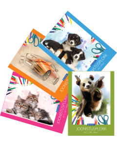 Joonistusplokk A3 120 g, 20 lehte, kõik kaanepildid