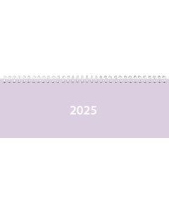 Lauakalender Classic, õhukesed plastikkaaned (PASTELNE LILLA)