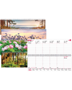Lauakalender CLASSIC, pildiga kartongkaaned, kõik pildid