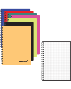 Memo A6 grid, 60 sheets,  all cover colours