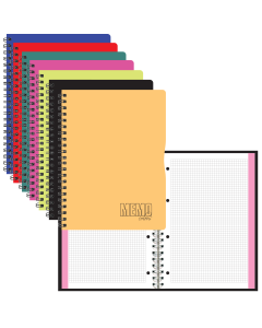 Memo Colour A4 ruut, 80 lehte,  kõik kaanevärvid