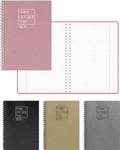 Memo Eco kaantega, A5 ruut, 60 lehte, kõik kaanevärvid