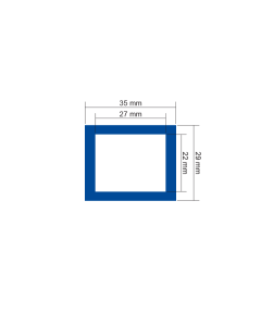 Seinakalendri akna komplekt (sisemõõt 27*22mm), sinine