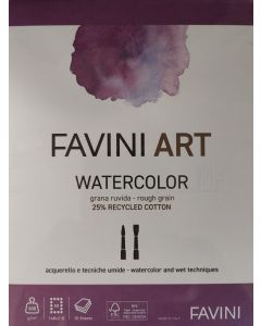 Akvarellplokk A5 300 g, 10 lehte Favini Art, 25% puuvilla