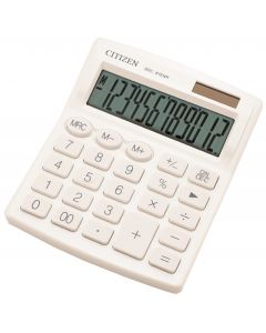 Calculator Citizen SDC812NR WHE, 12 digits, white