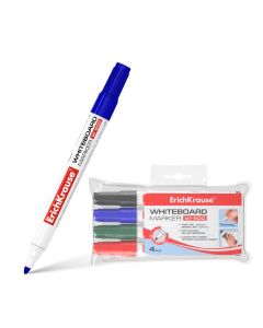 Whiteboard marker set W-500 2.5mm, 4 colours in pack