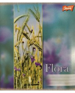 Exercise book A5 48 sheets 5x5 grid, Flora