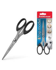 Scissors 16,5 cm TOP MODEL, 2D+ sharpening, black
