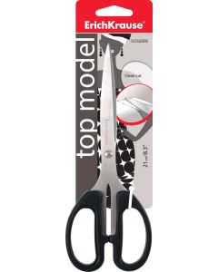 Scissors 21 cm TOP MODEL, 2D+ sharpening, black