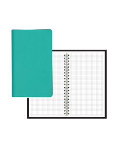 Ruuduline märkmik 76x134 mm, 60 lehte, plastkaaned, kõik kaanevärvid