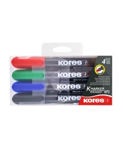 Marker set KORES XP1, round 3mm, 4 colours