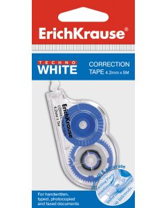 Correction tape 4,2mm x 5m TECHNO WHITE MINI, in hang hole pack