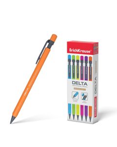 Mehaaniline pliiats kolmnurkne DELTA 0.5 mm HB, 6 erinevat korpuse värvi (12)