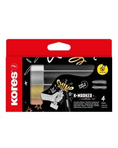 Markeri komplekt KORES K-marker Creative, 4 värvi