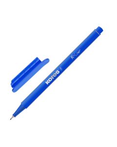 Ballpoint pen KORES K-Liner 0.4 mm, blue, 12 pcs in hang hole pack