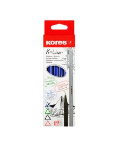 Tindipliiats KORES K-Liner 0.4 mm, sinine. 12tk hind.