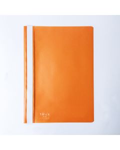 Plastic flat file A4, transparent, orange (06)
