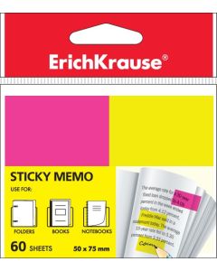 Film index NEON 50x75mm, yellow-pink, 60 sheets