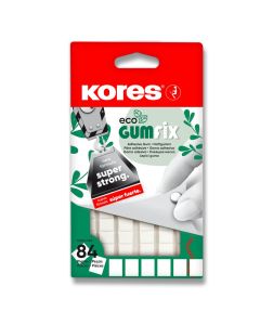 Kleepemass KORES ECO Gumfix valge, 84tk pakis