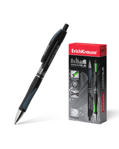 Ballpoint pen retractable MEGAPOLIS 0.7, black