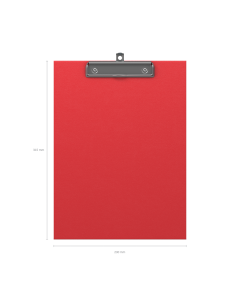 Clipboard A4 STANDARD, red