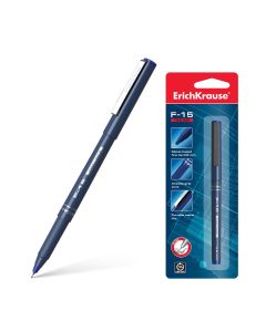 Tindipliiats Fineliner F-15 Classic Stick 0.6, vee baasil, sinine riputuspakis