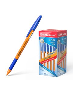 Ballpoint pen R-301 Orange Stick&amp;Grip 0.7, blue