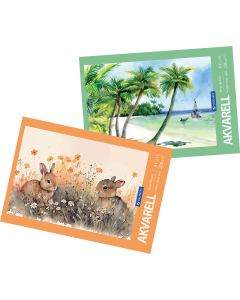 Akvarellplokk A4 200 g, 15 lehte, kõik kaanepildid