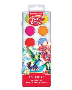 Akvarellvärvid 12 värvi ArtBerry UV kindel (61360)