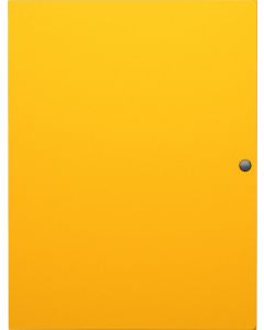 Plastic map with button A4 (spine 8mm), Matt Classic, yellow