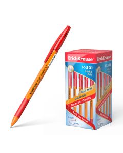 Ballpoint pen R-301 Orange Stick&amp;Grip 0.7, red