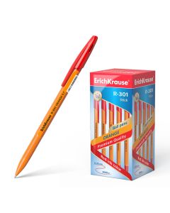 Ballpoint pen R-301 Orange Stick 0.7, red