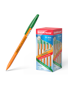 Ballpoint pen R-301 Orange Stick 0.7, green