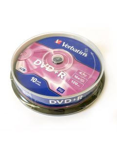 DVD+R Verbatim 16x spindel (10) MattSilver