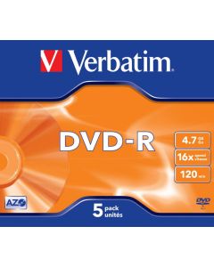 DVD-R Verbatim 16x 4,7GB MattSilver