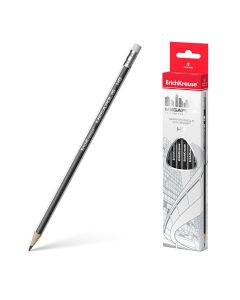 Harilik pliiats kolmnurkne kummiga MEGAPOLIS HB (12)