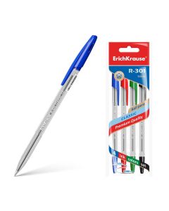 Ballpoint pen R-301 CLASSIC 0.7 Stick, 4 different colours in hang hole pack