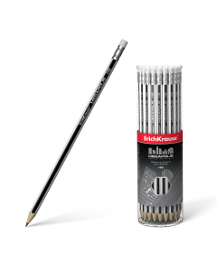 Harilik pliiats kuuskant kummiga MEGAPOLIS HB (42)