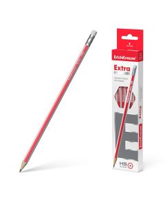 Harilik pliiats kolmnurkne kummiga EXTRA HB (42)