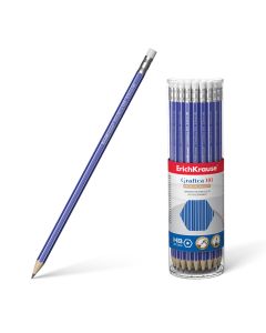 Harilik pliiats kuusnurkne kummiga GRAFICA 101 HB (42)