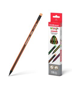 Harilik pliiats kolmnurkne kummiga VIVO HB (12)