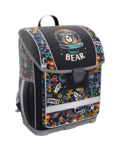 School backpack with plastic base ErichKrause ErgoLine® 16 L Space Bear