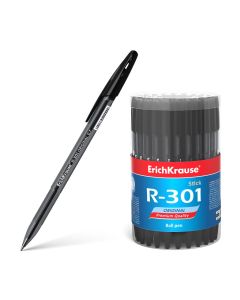 Ballpoint pen R-301 Original Stick 0.7, black 60pcs plastic tube