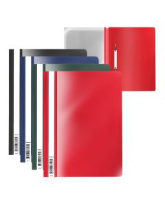 Plastic flat file A4 Fizzy Classic, 4 colours assorted