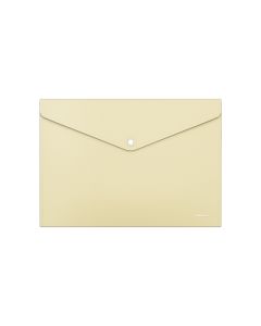 Plastic envelope with button A4 Matt Pastel opaque, 4colours assorted
