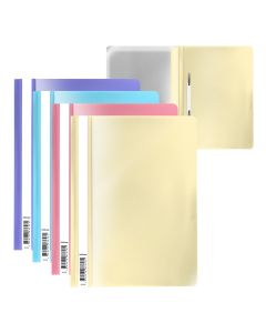 Plastic flat file A4 Fizzy Pastel, 4 colours assorted
