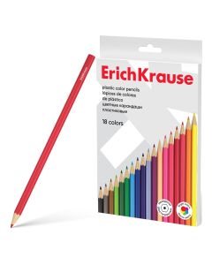 Värvipliiatsid 18 värvi Erich Krause, puiduvaba