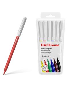 Fibre-tip pens 6 colours Erich Krause